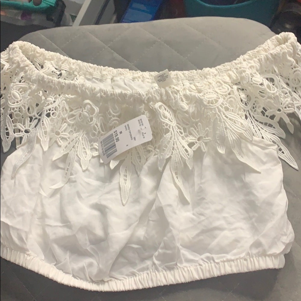 Forever 21 white floral shirt BRAND NEW